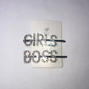 Girls boss hair clips/ bobby-pins